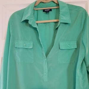 Dark mint blouse